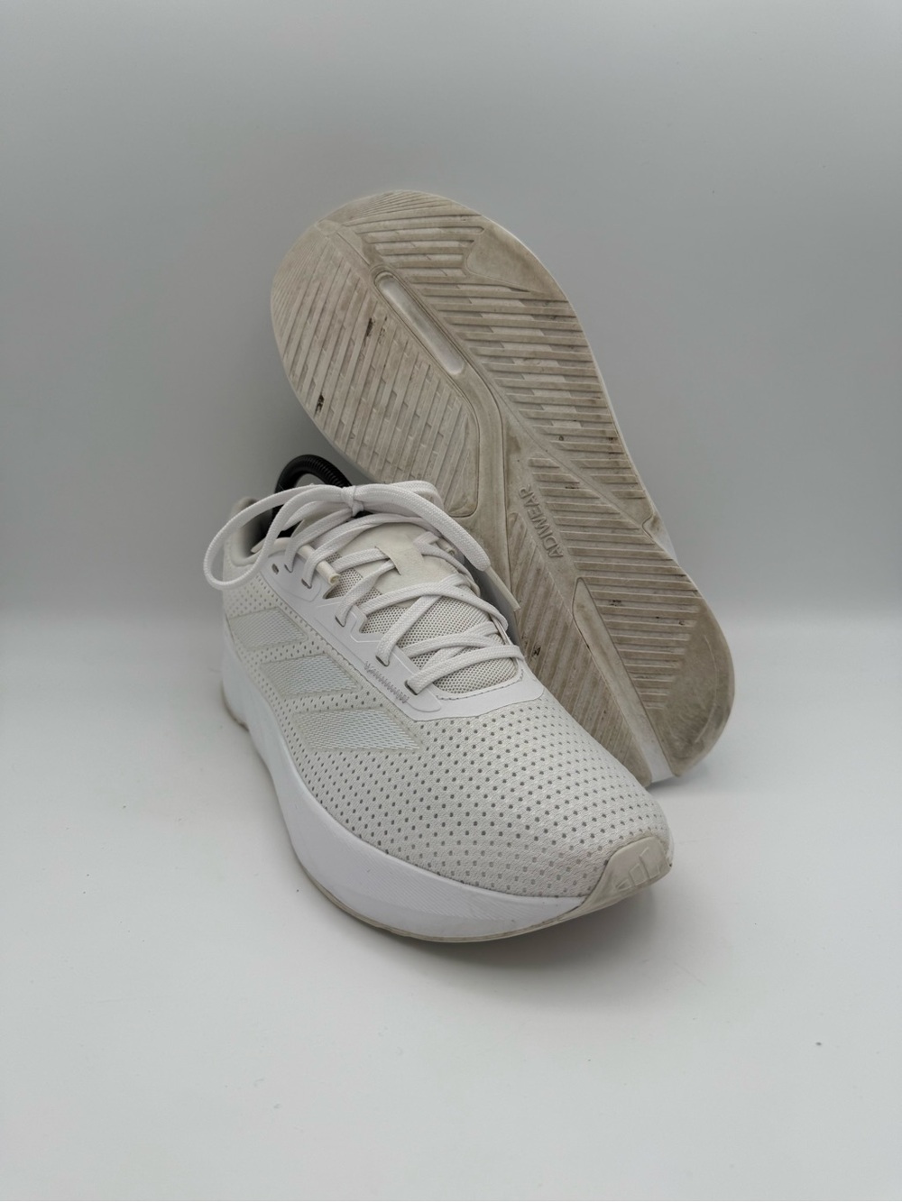 Men's Adidas Duramo SL‎ White Athletic Lightweight Running Shoes Size 9.5 IF9905